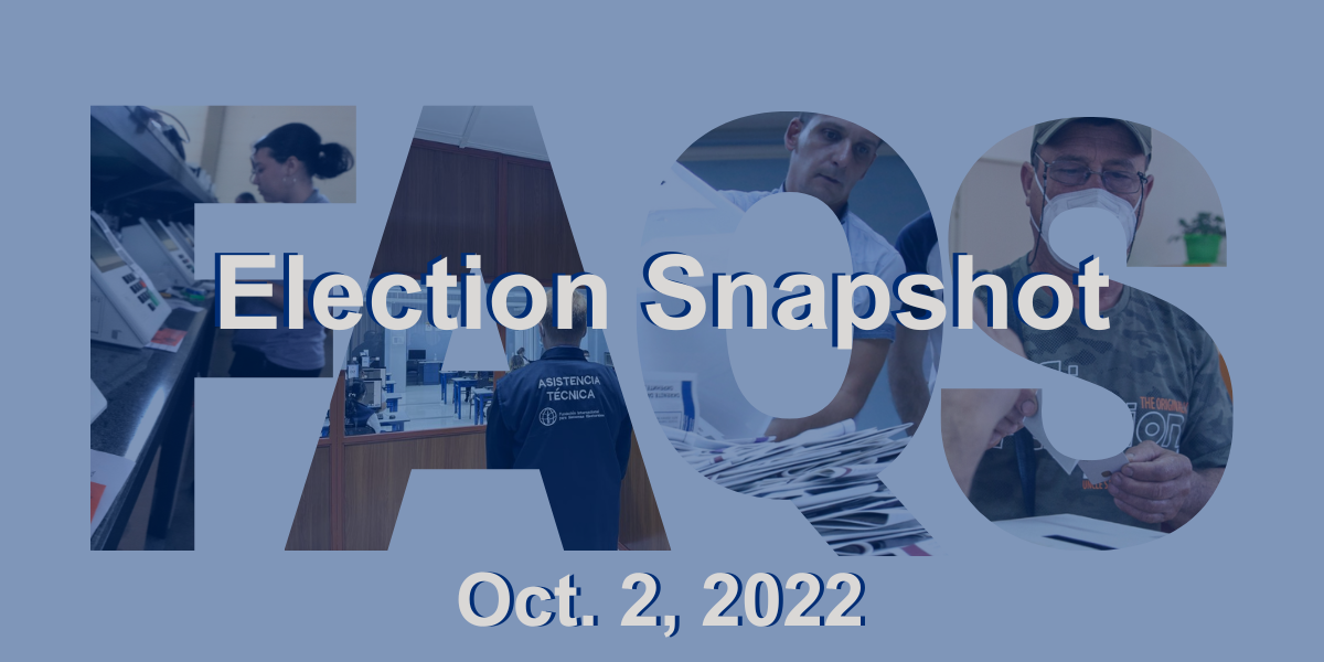 Election Snapshot Oct. 2, 2022